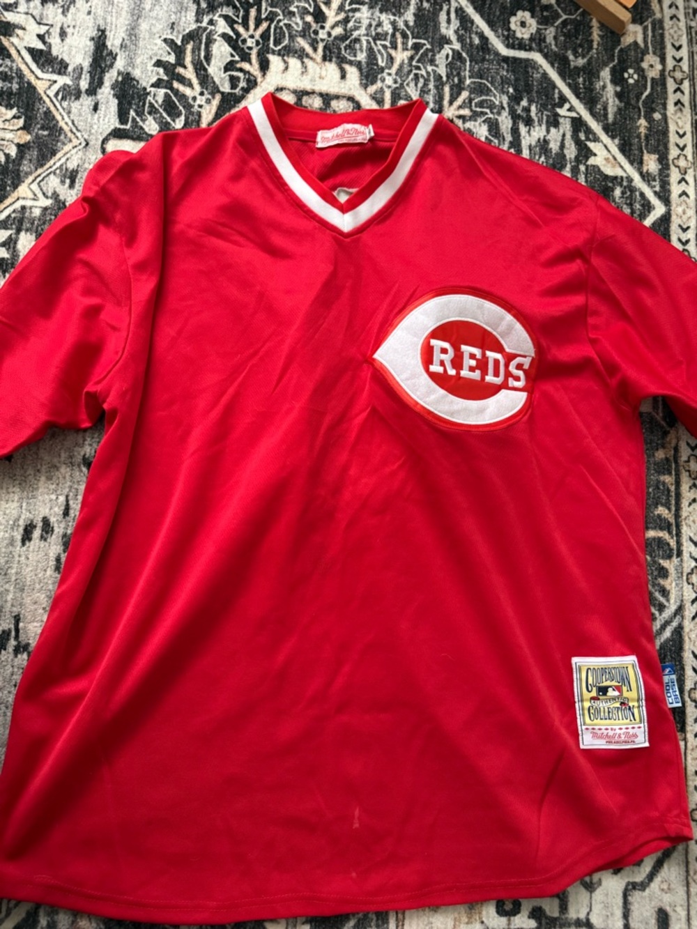 Cincinnati Reds Red Vintage Baseball Jersey